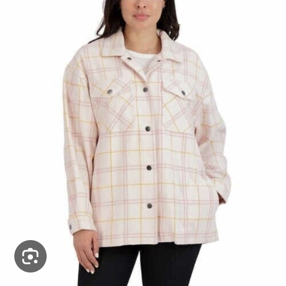 HFX Jackets & Blazers - HFX Women's Flanel Shirt Jacket Size XL.